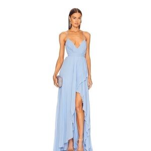 Michael Costello x REVOLVE Ale Gown in Light Blue Small